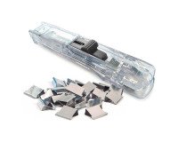 Pince distributrice de clips Supaclip® 40 Rapesco transparente + 25 clips an acier inoxydable