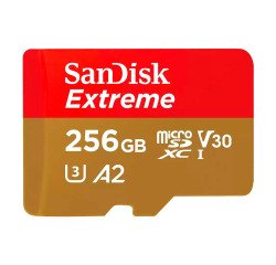 Tarjeta de memoria Micro SDXC Sandisk Extreme de 256 GB, clase 3
