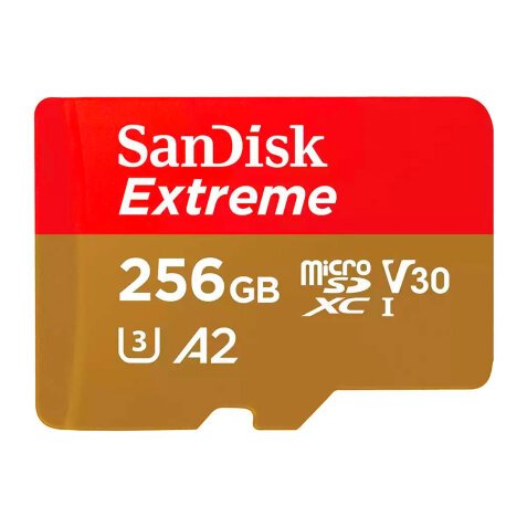 Geheugenkaart micro SDXC 256 GB Sandisk Extreme met adapter