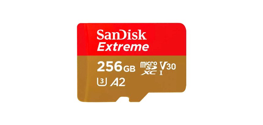 Carte mémoire micro SDXC 256 Go Sandisk Extreme avec adaptateur