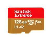 Tarjeta de memoria Micro SDXC Sandisk Extreme de 128 GB, clase 3