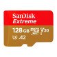 Geheugenkaart micro SDXC 128 GB Sandisk Extreme met adapter