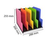 Trieur 5 divisions Exacompta Modulotop couleur