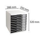 Módulo de clasificación Exacompta aplilable 10 cajones