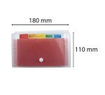 Trieur valisette plastique Exacompta à soufflet 6 divisions incolore