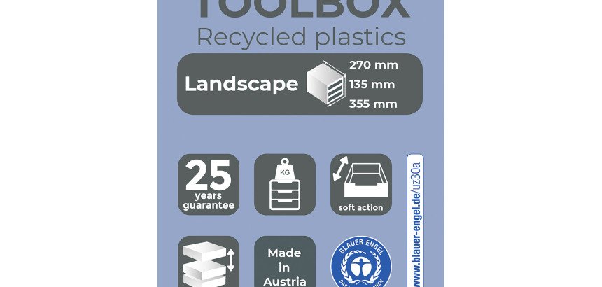 Módulo de almacenamiento Toolbox 1 cajón maxi de Exacompta Iderama