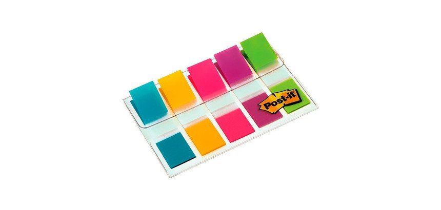 Marque-pages Post'it Index mini, 11,9 x 43,2 mm, pack éco