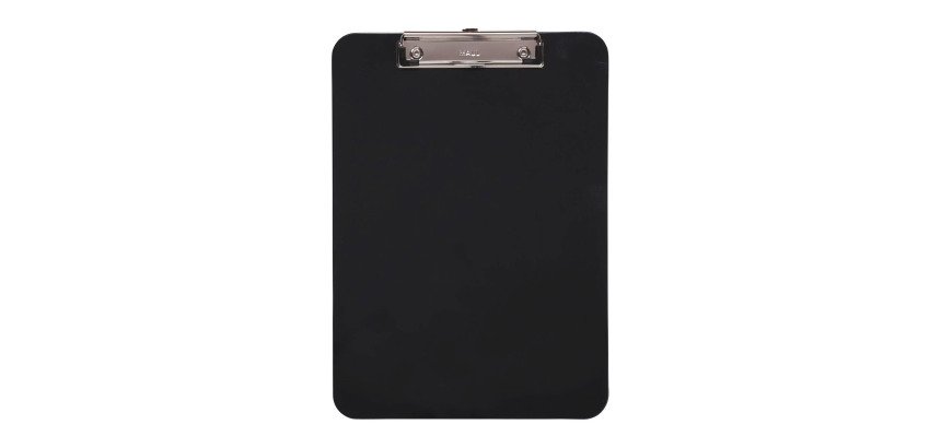 Porte-bloc en plastique, A4,  avec pince