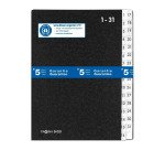 Trieur à soufflet, format A4, 1-31, noir