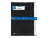 Trieur rigide numérique, à soufflet, 32 divisions Pagna, noir