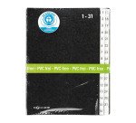 Trieur à soufflet, format A4, 1-31, noir