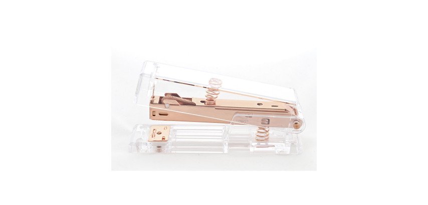 Bürohefter Acryl transparent - Heftklammern 24/6 und 26/6 - Kapazität 25 Blatt