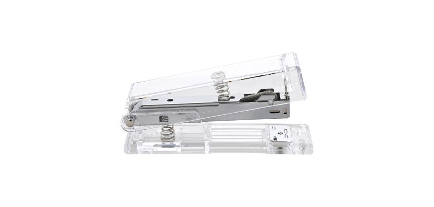 Stapler Acrylic translucent staples 24/6 and 26/6 capacity 25 sheets