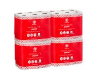 Carta igienica Bruneau in pura cellulosa a 2 veli - 200 strappi - 48 rotoli