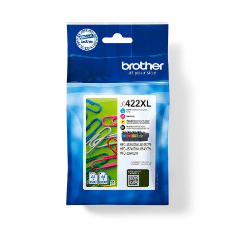 Pack de 4 cartouches Jet d'encre XL LC422XLVAL