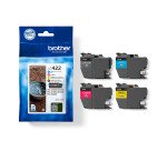 Brother ink cartridge, 550 pages, OEM LC-422VAL, 4 colors