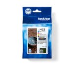 Brother ink cartridge, 550 pages, OEM LC-422VAL, 4 colors
