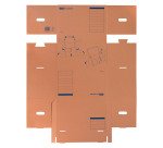 Caisse archives carton Elba Tric System avec couvercle - H 52 x L 31,7 x P 35 cm, marron