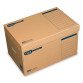 Caisse archives carton Elba Tric System avec couvercle - H 52 x L 31,7 x P 35 cm, marron