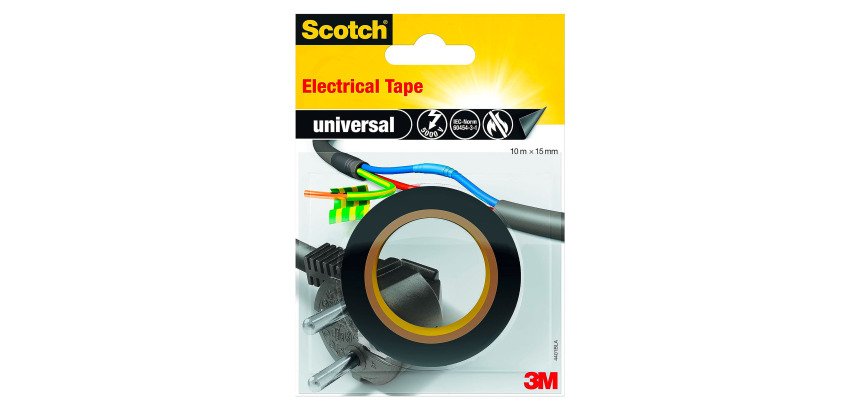 Ruban isolant universel, 15 mm x 10 mm, noir