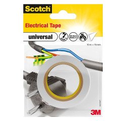 Ruban isolant universel, 15 mm x 10 m, blanc