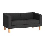 Sofa 2 plaatsen ODEL - gemêleerde stof, houten poten