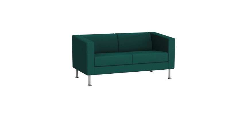 Sofa 2 Sitze ODEL - Stoff, Metallfüße