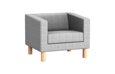Chair ODEL - fabric, wooden feet