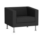 Fauteuil ODEL - Tissu, pieds alu