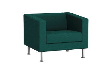 Fauteuil ODEL - Tissu, pieds alu