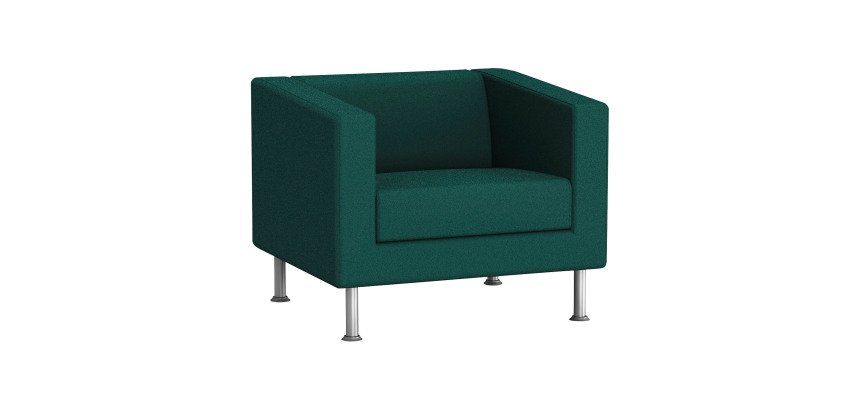 Fauteuil ODEL - Tissu, pieds alu