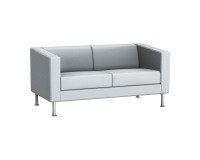 Sofa 2 Sitze ODEL - Stoff, Metallfüße