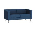 Canapé 2 places ODEL - Tissu, pieds métal