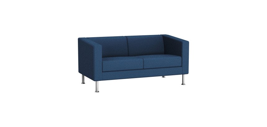 Canapé 2 places ODEL - Tissu, pieds métal