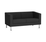 Canapé 2 places ODEL - Tissu, pieds métal