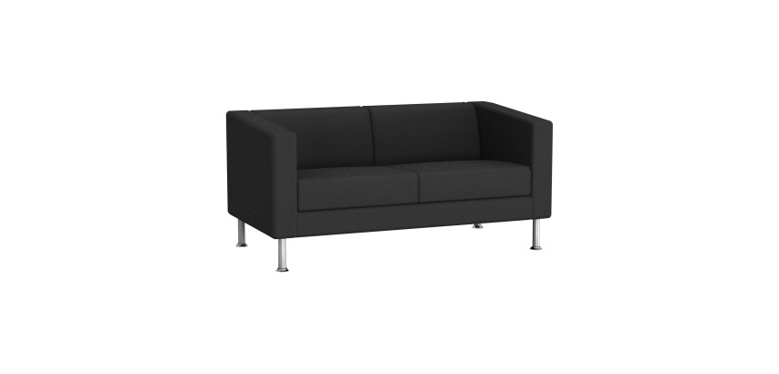 Sofa 2 seats ODEL - Fabric, metal legs