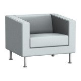 Fauteuil ODEL - Tissu, pieds alu