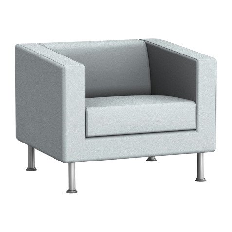 Fauteuil ODEL - Tissu, pieds alu