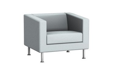 Fauteuil ODEL - Tissu, pieds alu