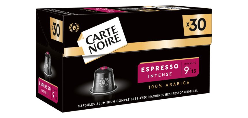Capsules de café Carte Noire Intense N° 9 - Boîte de 30