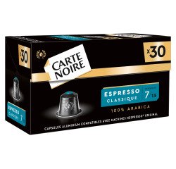 Capsules de café Carte Noire Classique N° 7 - Boîte de 30