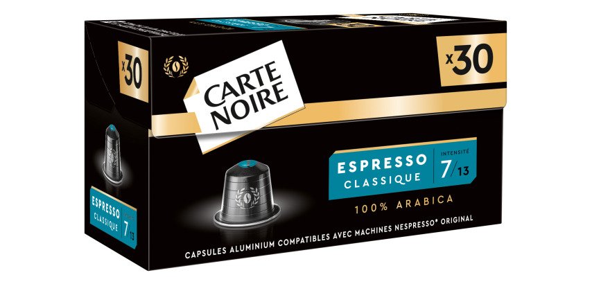 Capsules de café Carte Noire Classique N° 7 - Boîte de 30