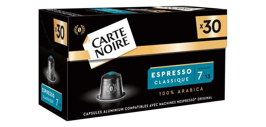 Capsules de café Carte Noire Classique N° 7 - Boîte de 30