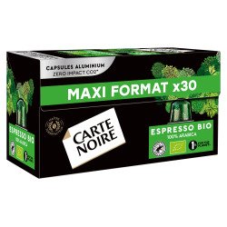 Capsules de café Carte Noire Espresso Bio - Boîte de 30