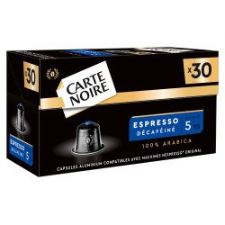 Capsules de café Carte Noire Décaféiné N° 5 - Boîte de 30