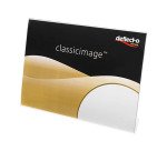 Présentoir de table incliné A4 paysage transparent