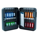 Armoire en acier 20 clés, fermeture à clé, gris foncé