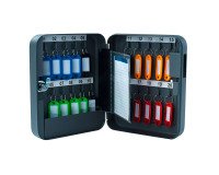 Armoire en acier 20 clés, fermeture à clé, gris foncé