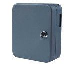 Armoire à clés en acier, fermeture à clé, gris foncé