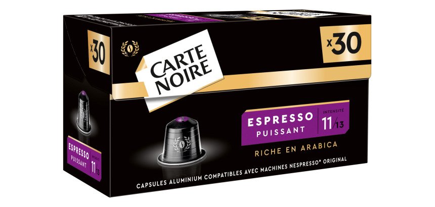 Capsules de café Carte Noire Puissant N° 11 - Boîte de 30